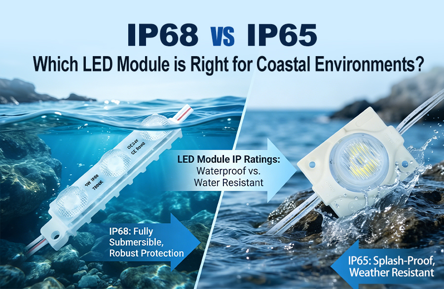 IP68 vs IP65 LED-Module für Küstenbereiche